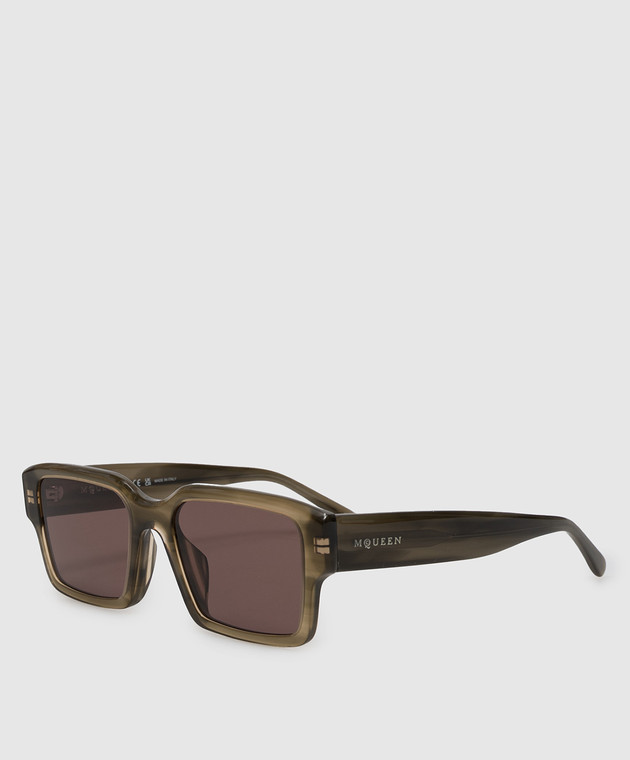 Alexander McQueen Зеленые очки A009S5J0749 изображение 3
