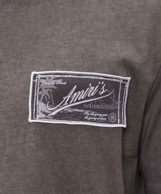 AMIRI Серая футболка QUALITY GOODS AMTOJR1145 изображение 5