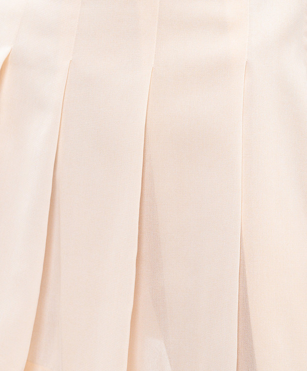 Ermanno Scervino Бежева спідниця з плісуванням D482O759RWK зображення 5