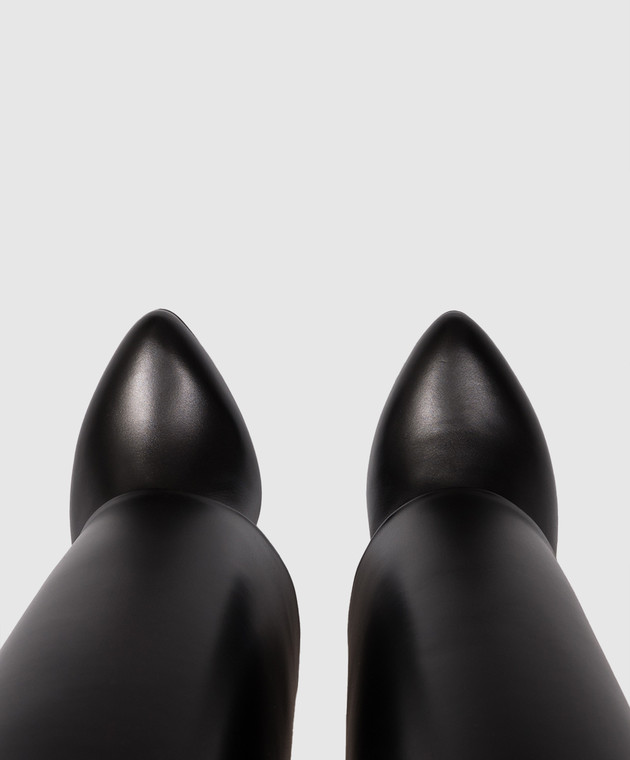 Givenchy Черные кожаные сапоги Shark Pinch BE703XE1J7 изображение 4