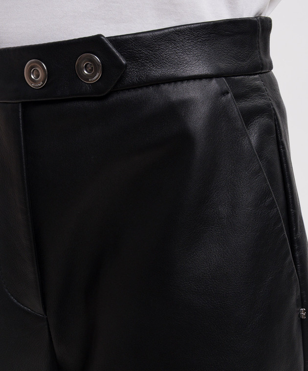 Max Mara Sportmax Чорні шкіряні штани CINEPRESA SPXCINEPRESA зображення 5