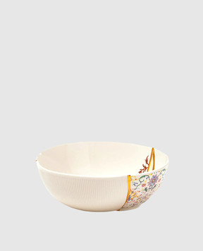 SELETTI Білий порцеляновий салатник Kintsugi 09636