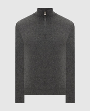 Brunello Cucinelli Зеленый джемпер из кашемира M2200124