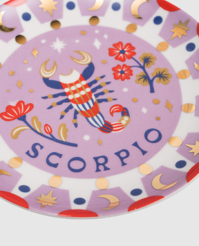 Bitossi Home Фіолетова порцелянова тарілка для закусок Scorpio AST00011