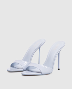 Paris Texas Голубые кожаные лакированные мюли LIDIA PX836XVN01