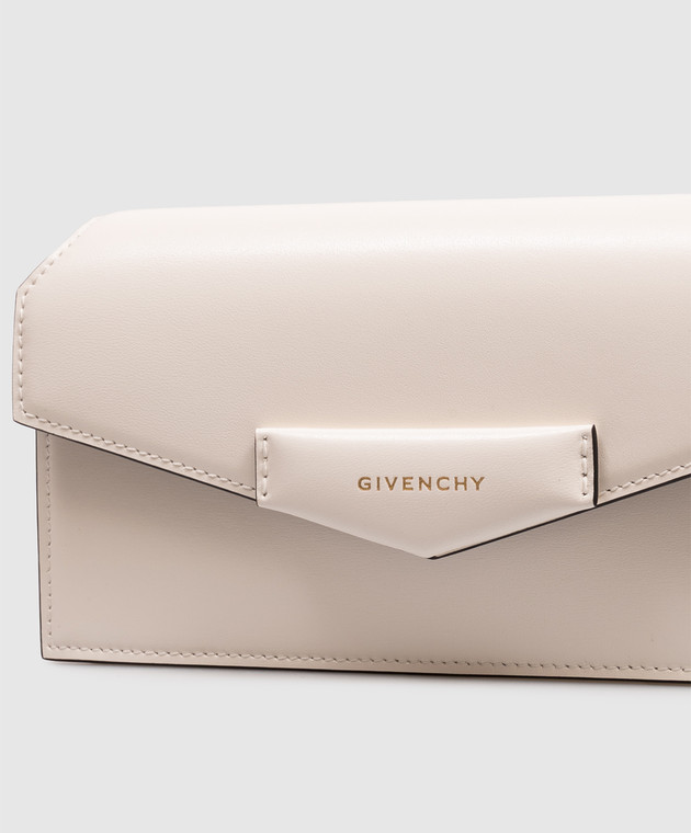 Givenchy Кожаный клатч Antigona цвета айвори BB60RTB13A изображение 4