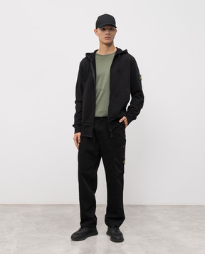 Stone Island Черная спортивная куртка с логотипом K2S156100061S0051