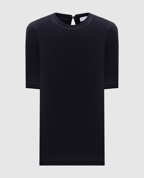 Brunello Cucinelli Темно-сірий топ в рубчик MPTC8BJ310