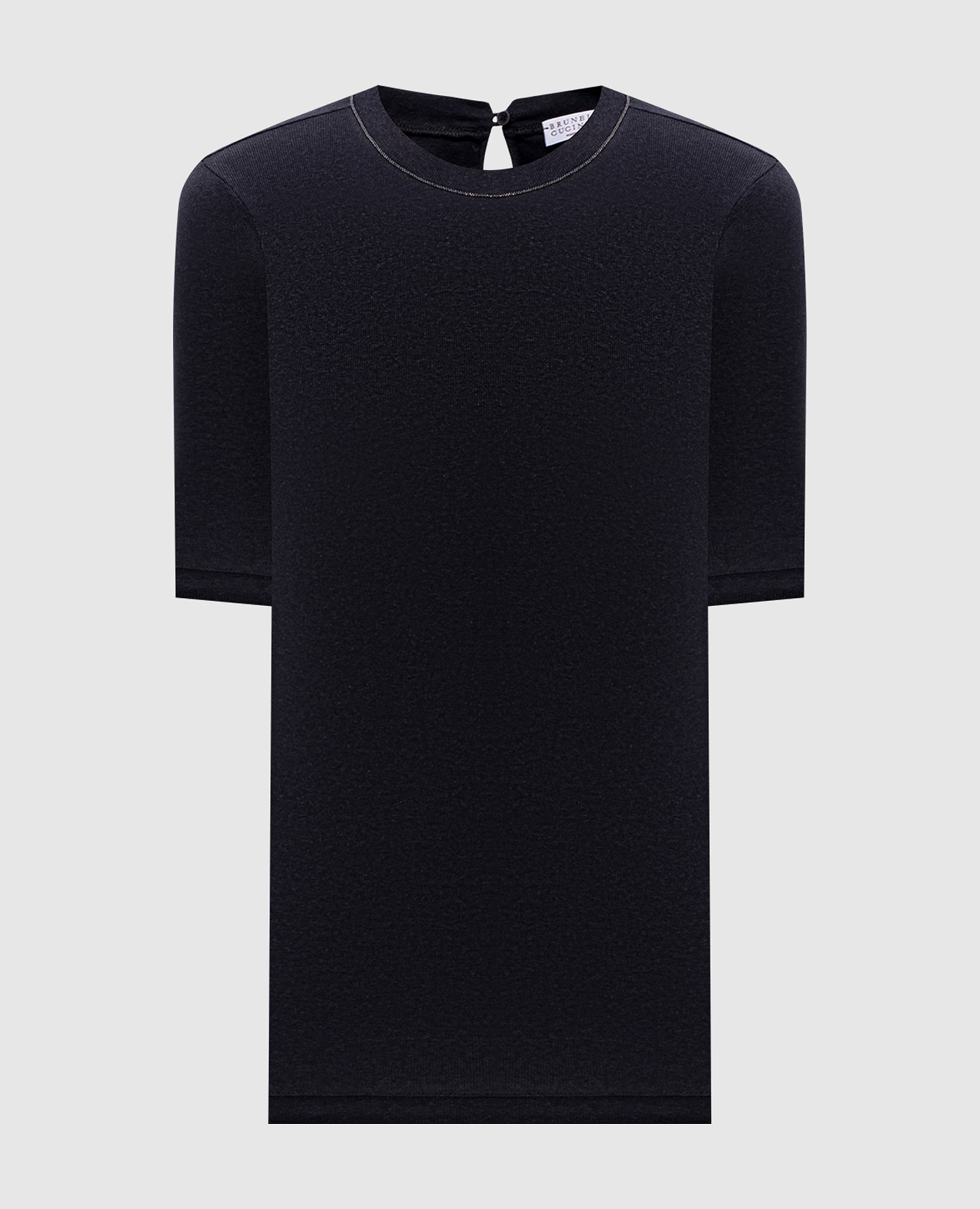 Темно-серый топ в рубчик