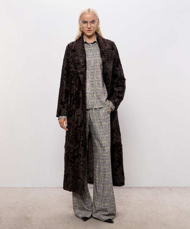 Ermanno Scervino Бежевые брюки с кристаллами D492P352CTWEK изображение 2