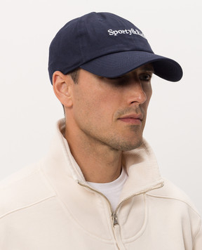 Sporty & Rich Синя кепка з вишивкою логотипа AC04084300BL106m