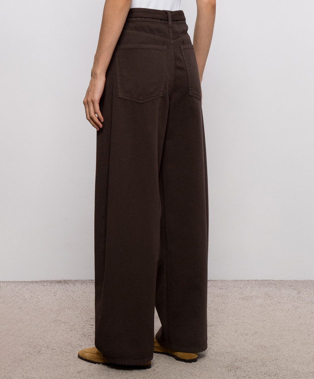 Twinset Коричневые джинсы с поясом 262TP2550 изображение 4