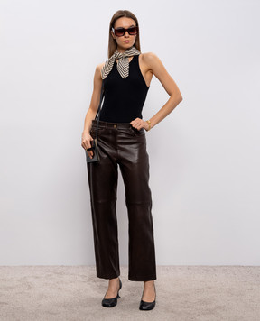 Toteme Черный топ в рубчик 211437772