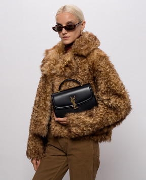 Saint Laurent Чорна шкіряна сумка-седл SOLFERINO A002L50SX0W