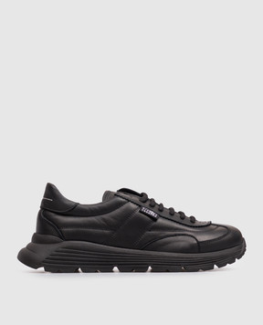 Maison Margiela MM6 Дитячі чорні шкіряні кросівки 839183235