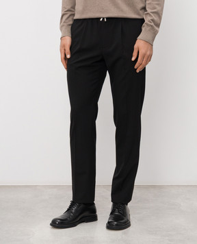 Stefano Ricci Черные брюки из шерсти M1T6100200W0008U