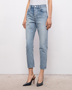 Saint Laurent Блакитні джинси з ефектом потертості 813269Y35AQ