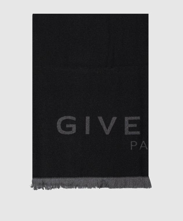 Givenchy Чорний палантин з вовни та кашеміру 710010176001