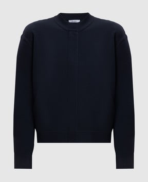 Max Mara Синій кардиган Pelago з вовни PELAGO