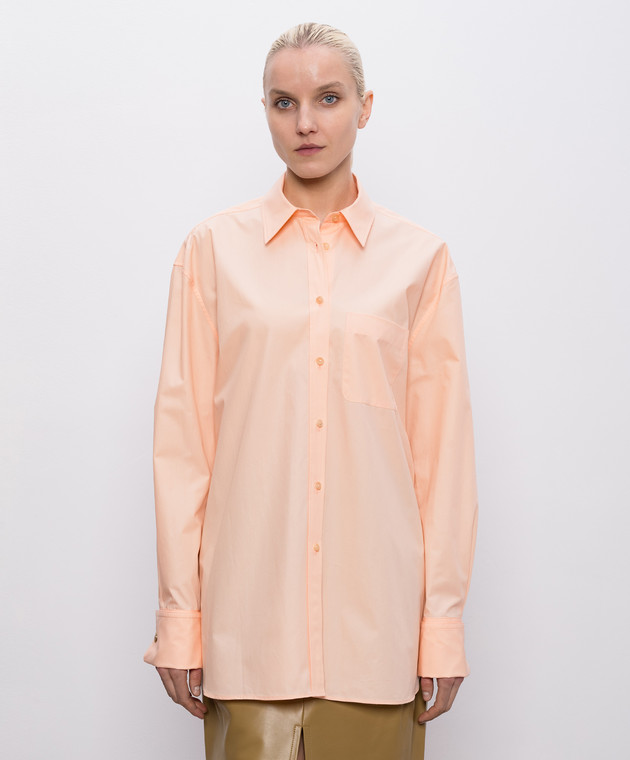 Khaite Оранжевая рубашка Newton 2468195 изображение 3