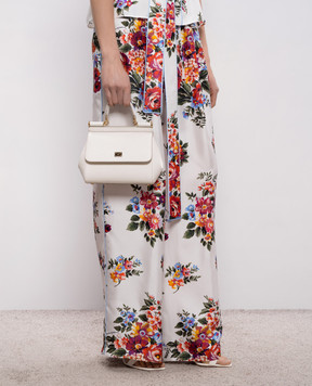 Dolce&Gabbana Біла шкіряна сумка Sicily BB6003B1001