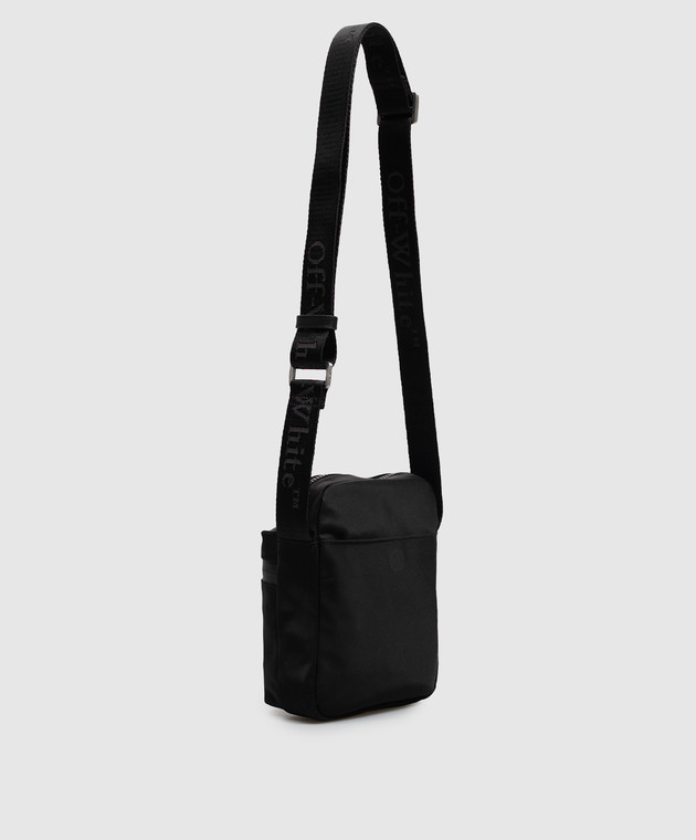 Off-White Чорна сумка з принтом логотипа OWMNQ21F26FB01 зображення 3