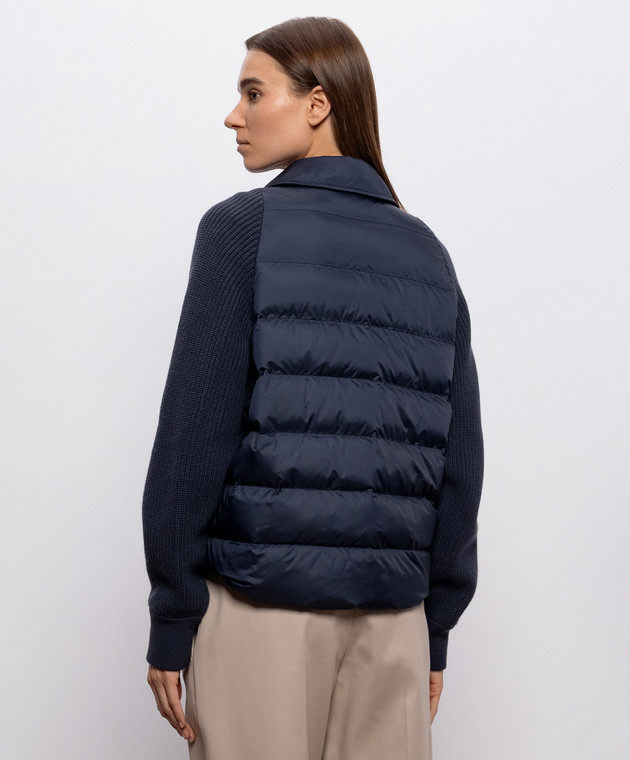 Brunello Cucinelli Синя пухова куртка MD5987696P зображення 4