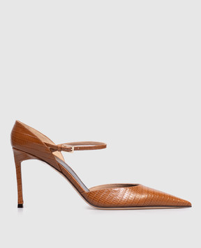Tom Ford Коричневые кожаные туфли Vertigo Mary Jane W3895LCL381P