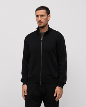 Canali Черная спортивная куртка из шерсти MJ02339T0912