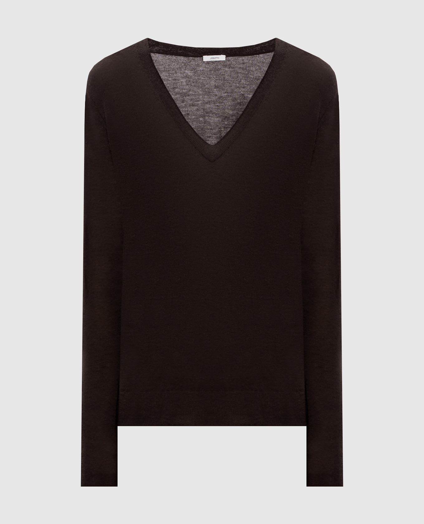 Коричневий пуловер Cashair з кашеміру