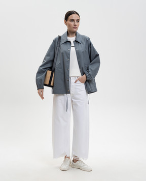 Jil Sander Сіра куртка  з логотипом J04AM0001J45026