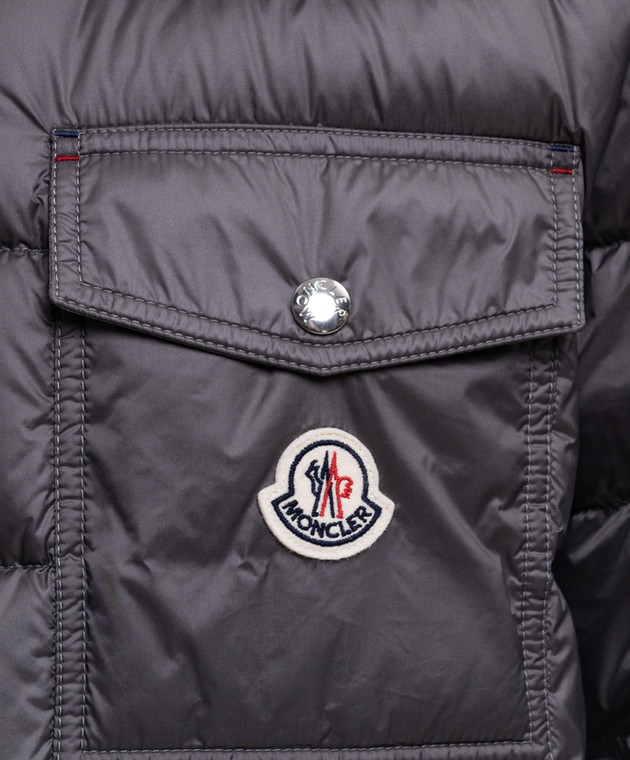 Moncler Серый пуховик Verith L20911A00004599Q0 изображение 5
