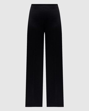 Twinset Чорні штани кльош з логотипом 261TP2421