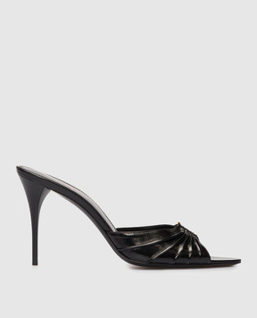 Saint Laurent Черные кожаные мюли BABYLONE 799606AAC4K