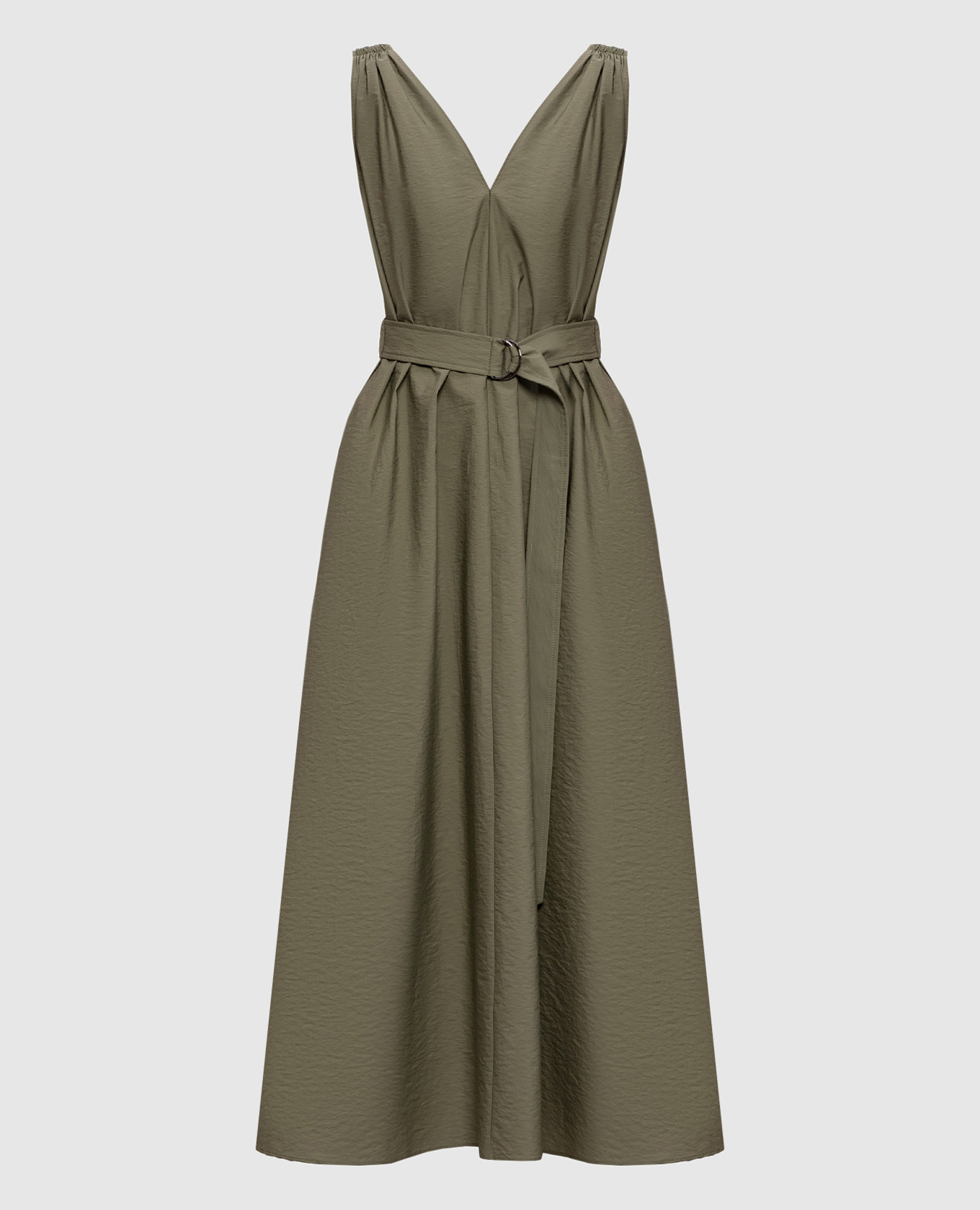 Зеленое платье миди