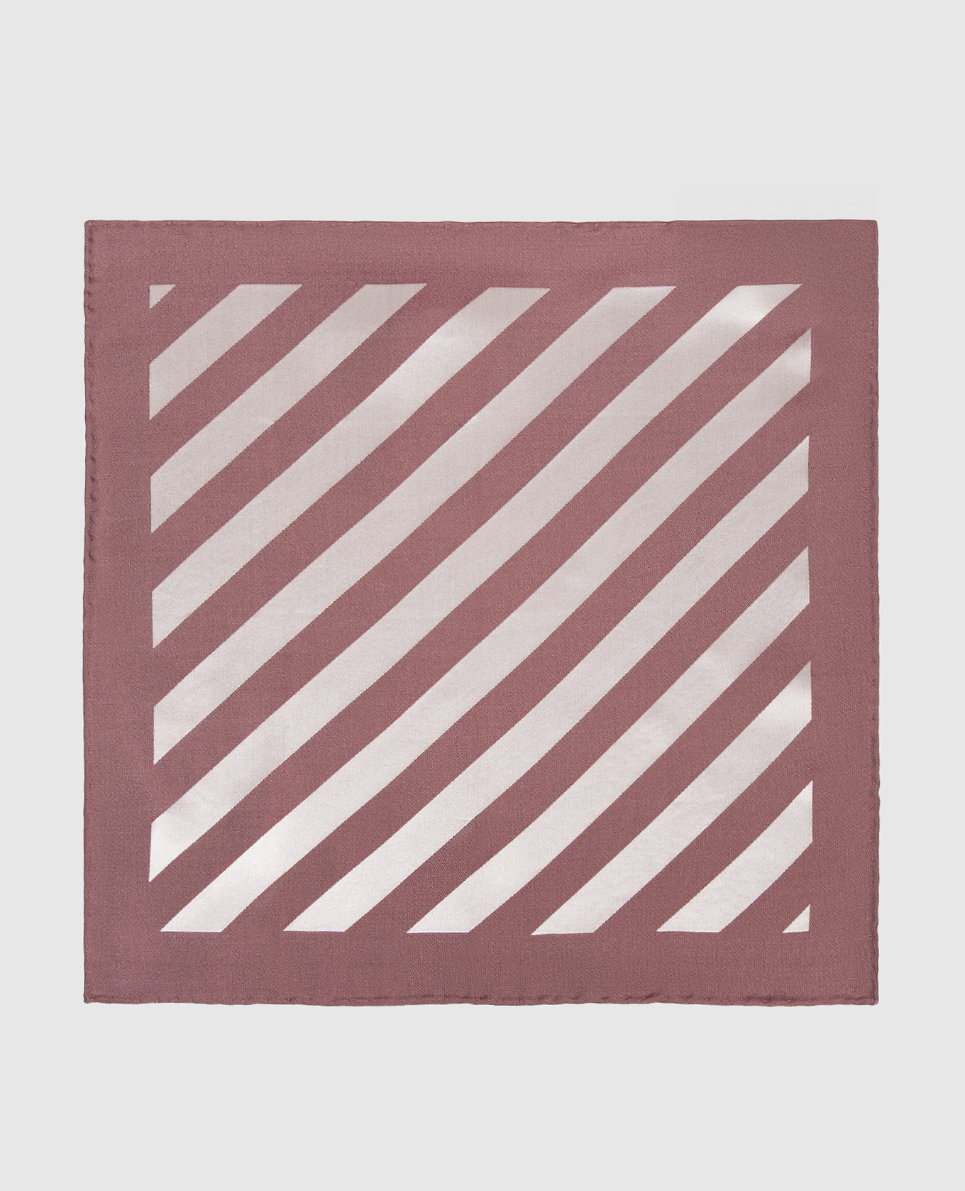 

Красный платок-паше из шелка в полоску, Платки