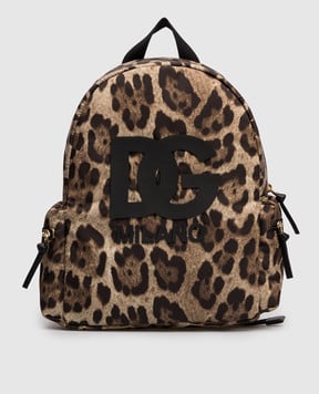 Dolce&Gabbana Дитячий рюкзак в анімалістичний принт EB0206AJ555