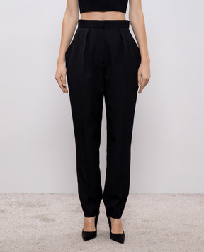 Balmain Черные брюки из шерсти FF0PN190WC09