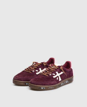 Premiata Замшевые бордовые кроссовки BSKTCLAD BSKTCLAD7688