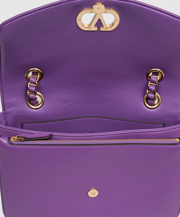 Valentino Фіолетова шкіряна сумка Djuna 8W0B0T57AIR зображення 5