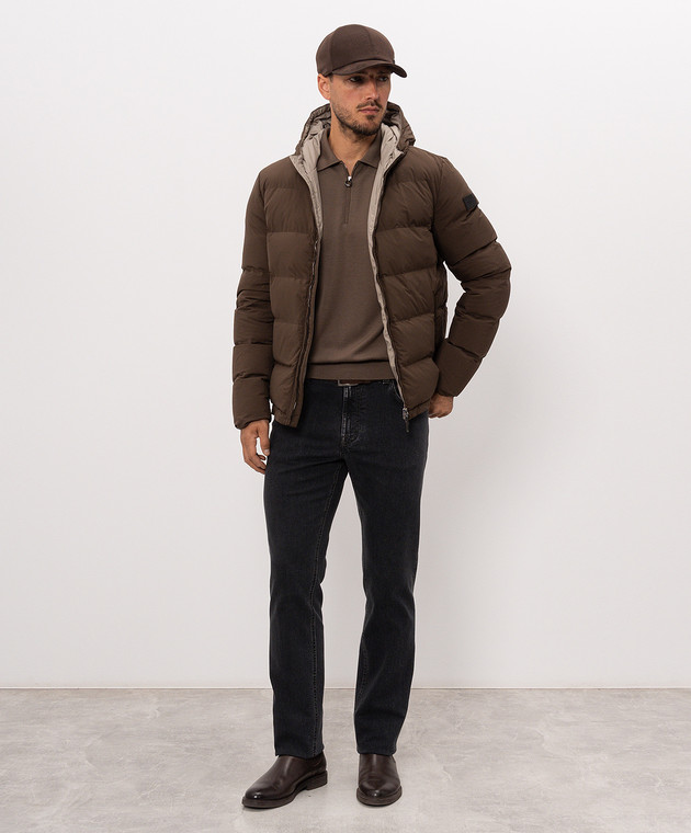 Stefano Ricci Коричневое поло из кашемира W505022P30W26301 изображение 2
