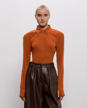 Rowen Rose Коричневое поло RRJ501