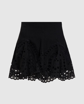 Charo Ruiz Чорна спідниця міні Sail з вишивкою 263400