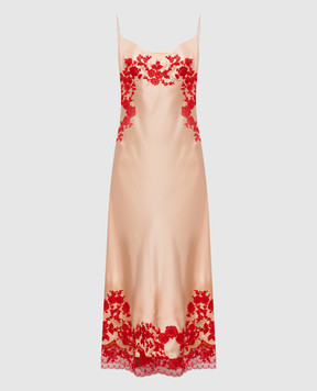 Ermanno Scervino Помаранчева сукня з мереживом D482Q304APXZV