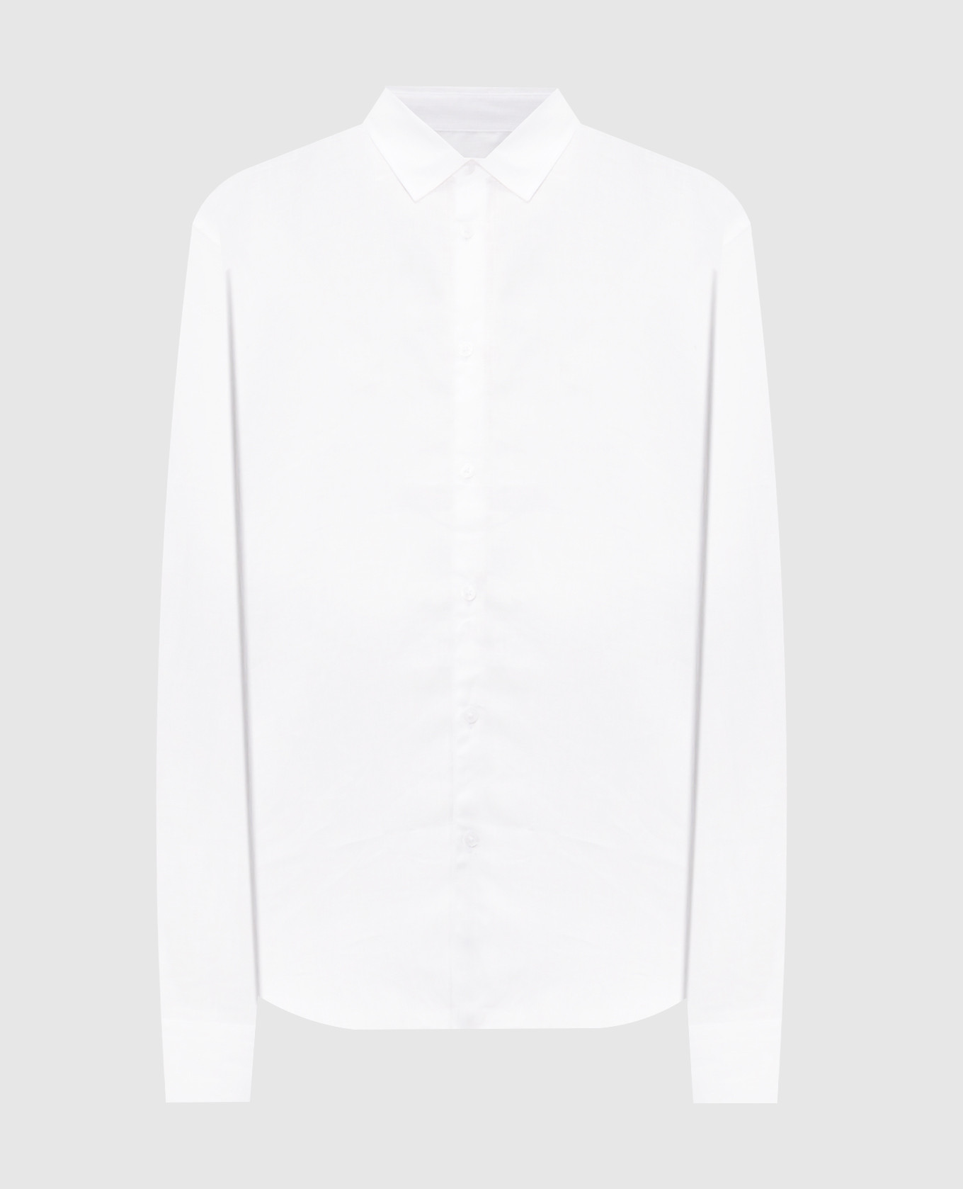 Белая рубашка из льна