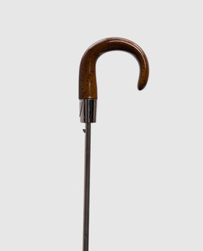 Pasotti Коричневый складной зонтик Classic в полоску OMITUO64SRASO10842