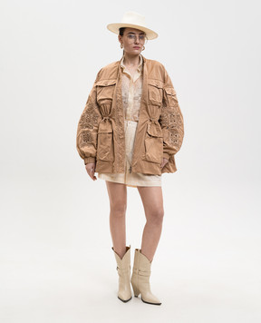 Ermanno Scervino Бежева куртка D480D705RUUJ