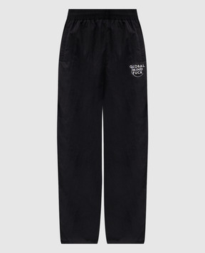 Vetements Черные спортивные брюки с логотипом ME76GP122B