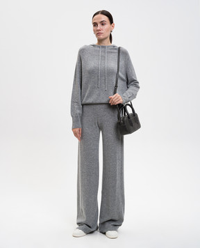 Allude Серые худи из шерсти и кашемира 25517701