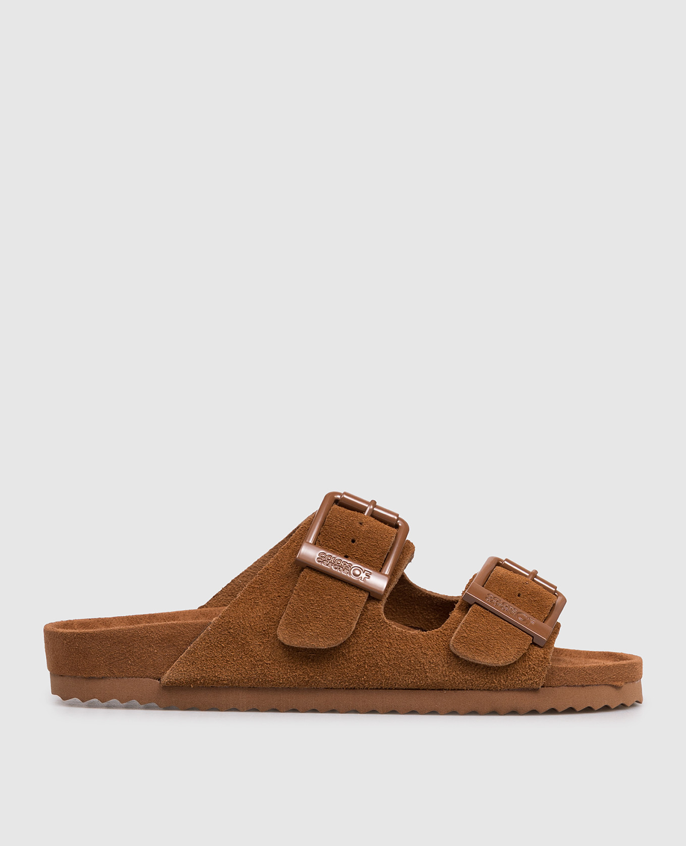 Коричневые замшевые шлепанцы SLOFI